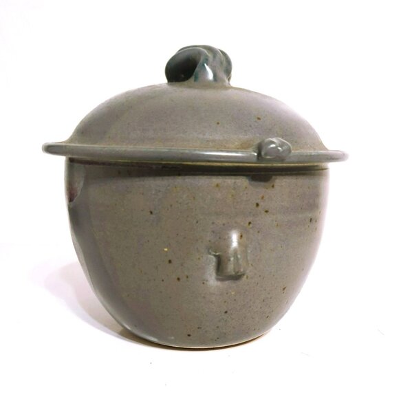 Vintage Handcrafted Lidded Pot Studio Pottery Stoneware by Bill Tyner - Picture 2 of 7